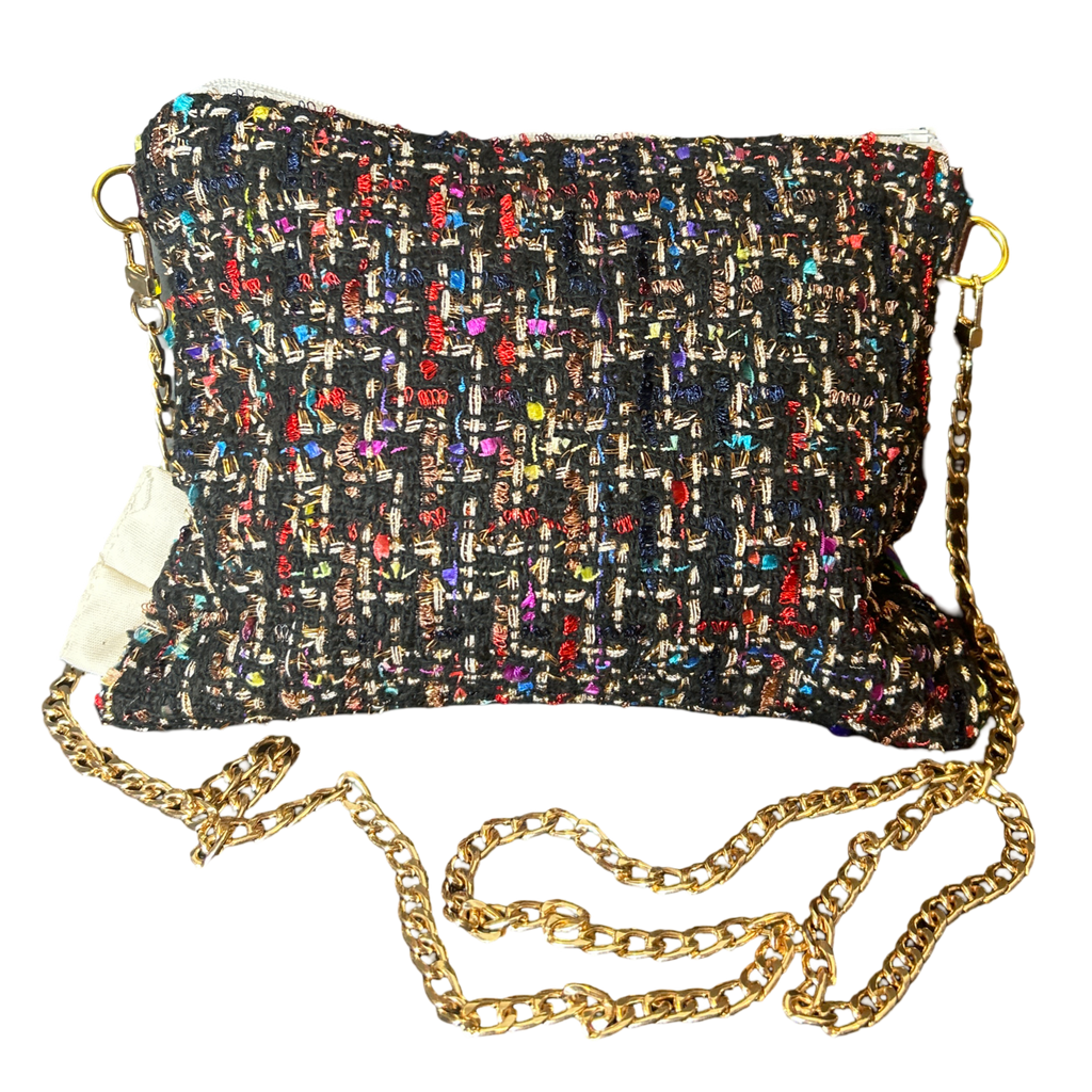 Sac bandoulière en soie vintage à monogramme LV Louis Vuitton