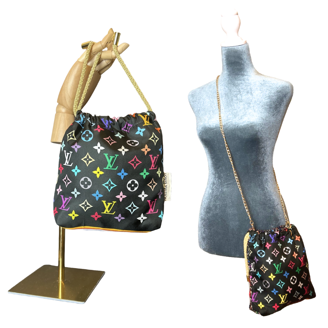 Sac bandoulière vintage écharpe Monogram Noir Louis Vuitton