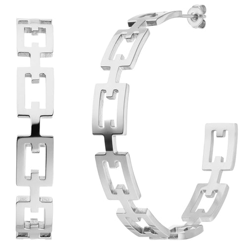 Boucles d'oreilles chaîne | acier inoxydable