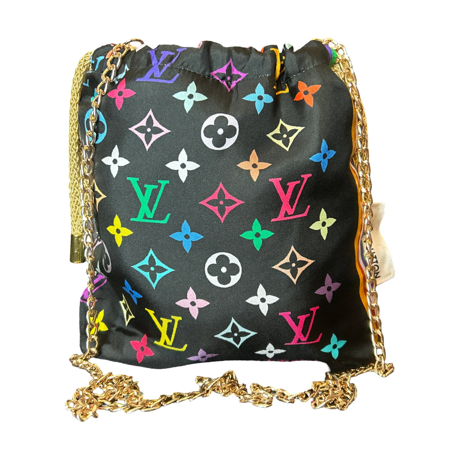 Sac bandoulière vintage écharpe Monogram Noir Louis Vuitton